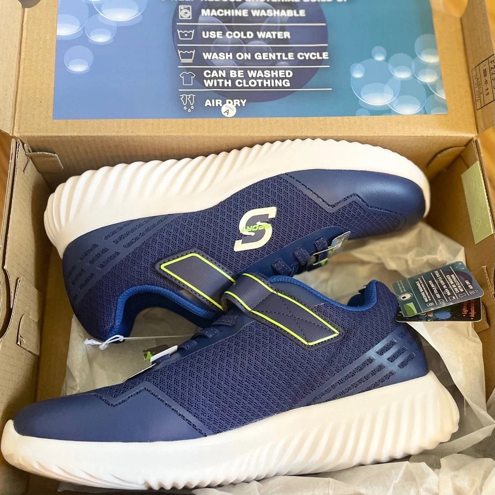 S Sport by Skechers Rayner Boys Blue Mesh Athletic Sneakers Size 6